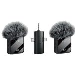 Tx F11-2 3-in-1 Wireless Lavalier Microphone with Noise Cancellation