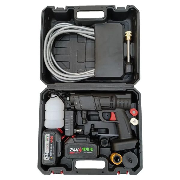 24V Cordless Portable Car Washer with Lithium Battery