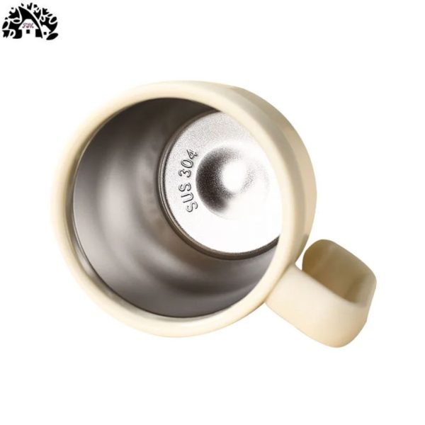 480ml Insulated Stainless Steel Coffee Mug with Straw