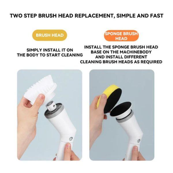Cordless Rechargeable Electric Spin Scrubber