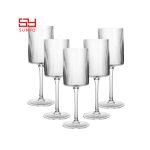 Sunyo Ribbed Fluted Wine Glasses