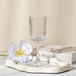 Sunyo Ribbed Fluted Wine Glasses