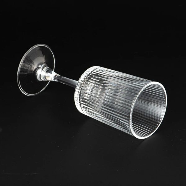 Sunyo Ribbed Fluted Wine Glasses