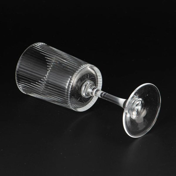 Sunyo Ribbed Fluted Wine Glasses