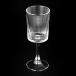 Sunyo Ribbed Fluted Wine Glasses