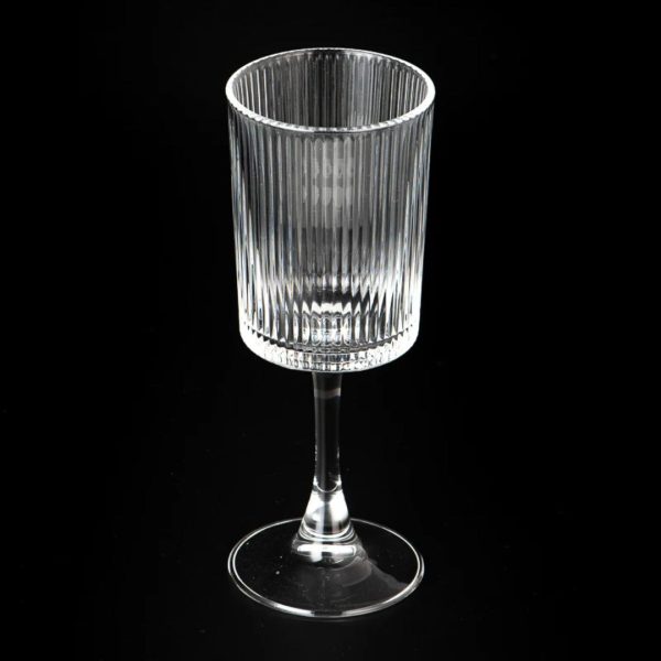 Sunyo Ribbed Fluted Wine Glasses
