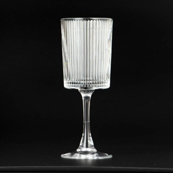 Sunyo Ribbed Fluted Wine Glasses