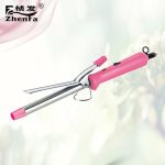 Pink Portable Ceramic Hair Curling Iron