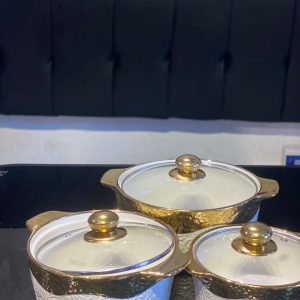 3-Piece Luxury Ceramic Serving Dish Set