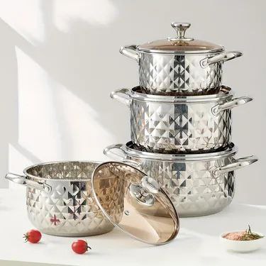 4 Pcs Stainless Steel Cookware