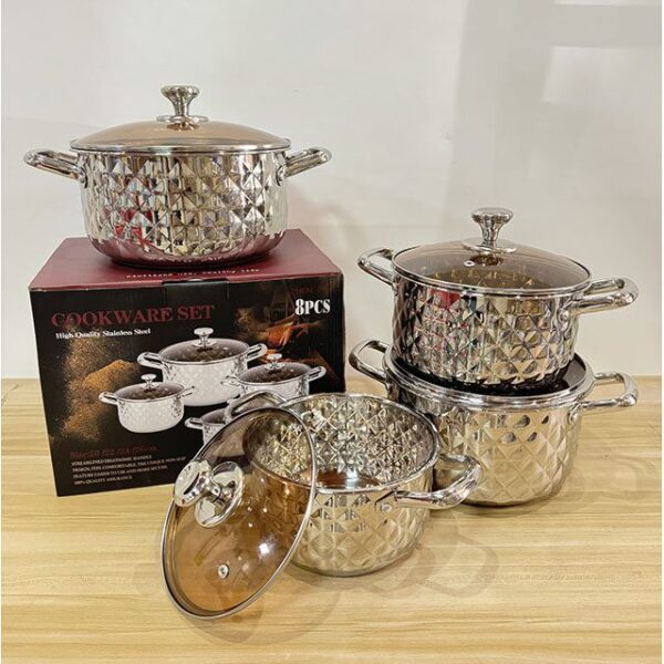 4 Pcs Stainless Steel Cookware