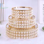 4 Pcs Riser / Gold Tiered Cake Stand Set