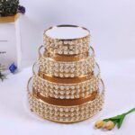 4 Pcs Riser / Gold Tiered Cake Stand Set