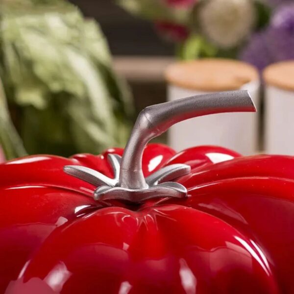 Tomato Shaped Cast Iron (Staub 3-Quart Tomato Cocotte)