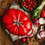 Tomato Shaped Cast Iron (Staub 3-Quart Tomato Cocotte)