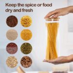 3pcs Glass Storage Canister (Airtight Bamboo Lid)