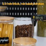 3pcs Glass Storage Canister (Airtight Bamboo Lid)