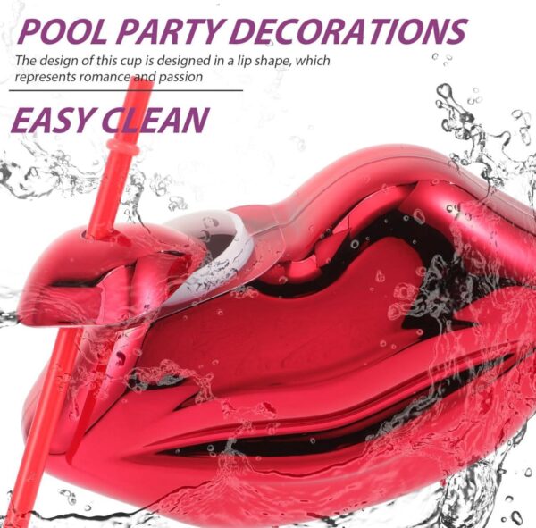 Lips Shaped Cup (Red Novelty Lip-Shaped Tumbler)