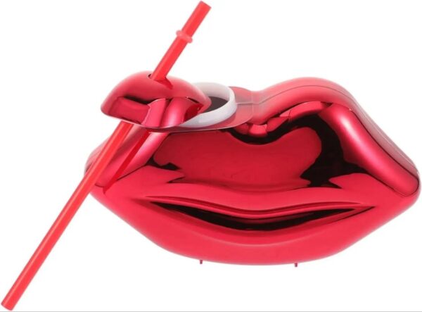 Lips Shaped Cup (Red Novelty Lip-Shaped Tumbler)