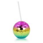 Disco Round Cup (Rainbow Disco Ball Tumbler)