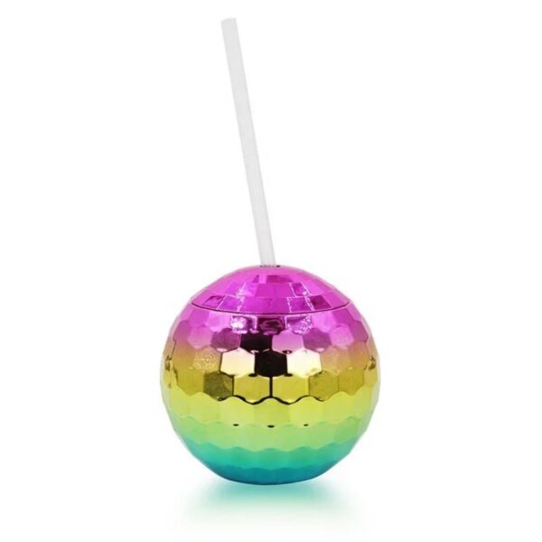 Disco Round Cup (Rainbow Disco Ball Tumbler)
