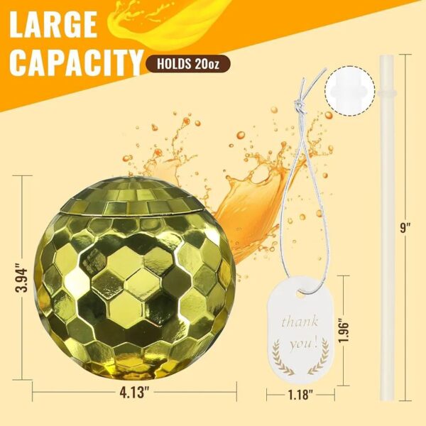 Disco Round Cup (Reusable Disco Ball Tumbler)