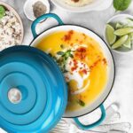 4 Quart Cast Iron (Enameled Casserole Skillet/Braiser)