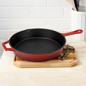 2in1 Cast Iron (Enameled Multi-Cooker Skillet/Pan)