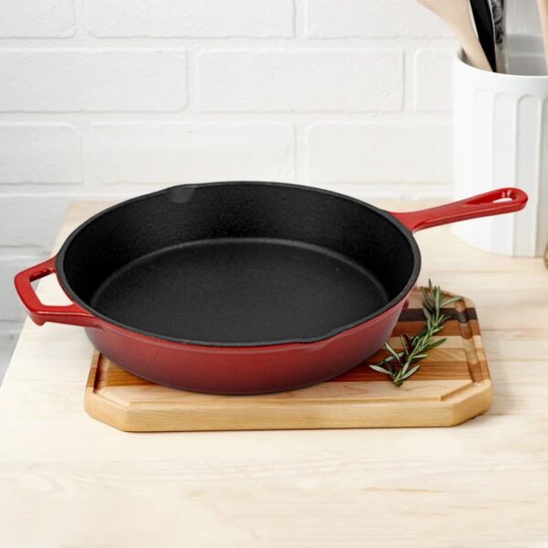 2in1 Cast Iron (Enameled Multi-Cooker Skillet/Pan)