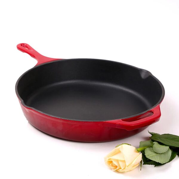 2in1 Cast Iron (Enameled Multi-Cooker Skillet/Pan)