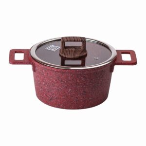 28 cm Pot (Die-Cast Alloy Casserole with Wood-Look Handles)