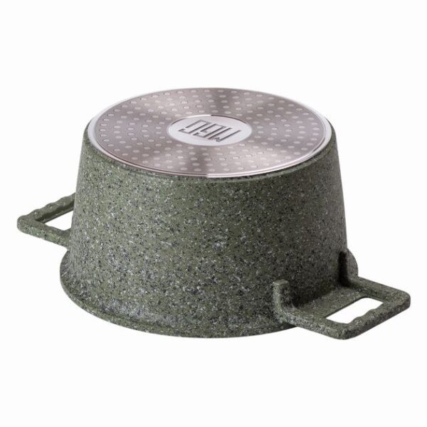 28 cm Pot (Die-Cast Alloy Casserole with Wood-Look Handles)