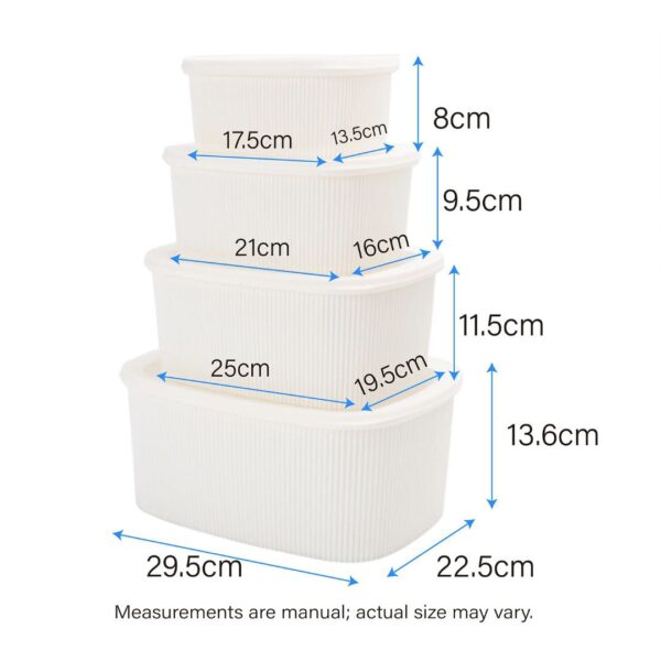 4 pcs Storage Containers