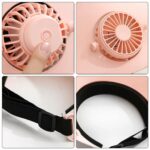 Rechargeable Hat Fan / Sun Visor with USB Fan