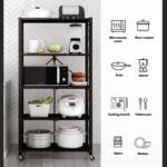 5 Tier Foldable Metal Storage Rack / Trolley