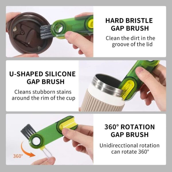 Bottle Brush Cleaner (3-in-1 Multifunctional Cleaning Brush)