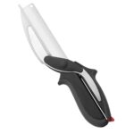 Food Cutter Chopper / Clever Stainless Steel Knife with Cutting Board Built-in