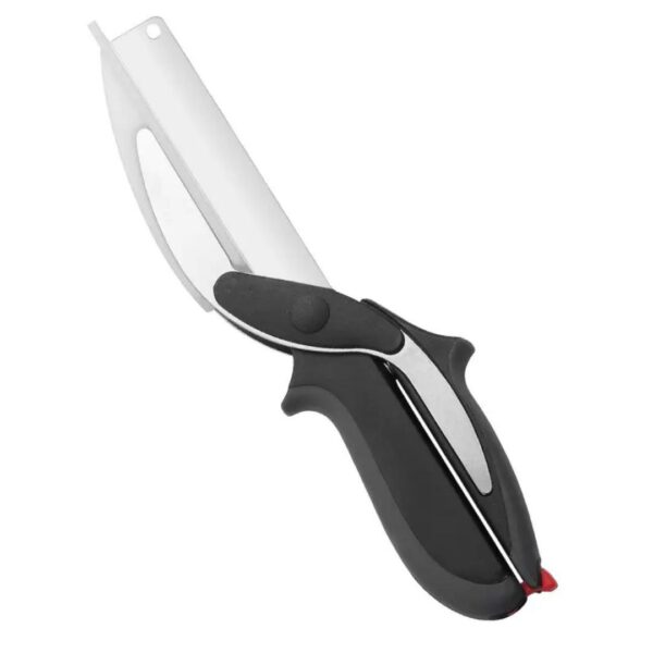 Food Cutter Chopper / Clever Stainless Steel Knife with Cutting Board Built-in