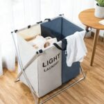 Foldable Laundry Bag (3-Section Sorting Hamper)