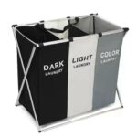 Foldable Laundry Bag (3-Section Sorting Hamper)