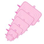 Silicon Food Cover / Longzon 6-Pack Rectangular Silicone Stretch Lids