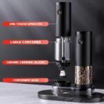 Double Rechargeable Spice Grinder Set (Electric Salt and Pepper Mills)