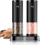 Double Rechargeable Spice Grinder Set (Electric Salt and Pepper Mills)
