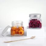 Dinganxile 500ml Square Glass Storage Jar / Bottle