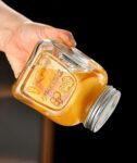 Dinganxile 500ml Square Glass Storage Jar / Bottle