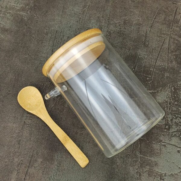 18oz Glass Prepping Jar Set for Overnight Oats (Yolowe Home)