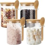 18oz Glass Prepping Jar Set for Overnight Oats (Yolowe Home)