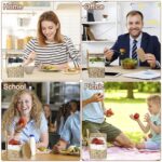 18oz Glass Prepping Jar Set for Overnight Oats (Yolowe Home)