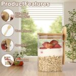 18oz Glass Prepping Jar Set for Overnight Oats (Yolowe Home)