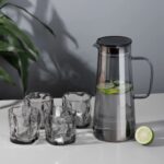 1500ml Glass Water Pitcher Set with Matching Glasses